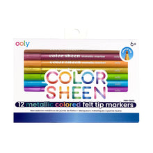 Load image into Gallery viewer, Colour Sheen Metallic Markers - Set of 12