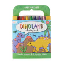 Load image into Gallery viewer, Carry Along Colouring Book Set - Dinoland