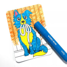 Load image into Gallery viewer, Undercover Art Hidden Pattern Colouring Activity Cards - Dog Days