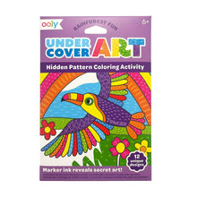 Load image into Gallery viewer, Undercover Art Hidden Pattern Colouring Activity Cards - Rainforest Fun