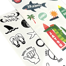 Load image into Gallery viewer, Mini Tattoo Palooza Temporary Tattoos - Beach Days