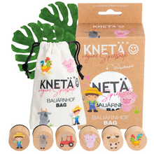 Load image into Gallery viewer, KNETÄ Play Dough Wooden Stamp Set Farm