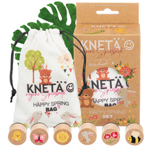 Load image into Gallery viewer, KNETÄ Play Dough Wooden Stamp Set Happy Spring