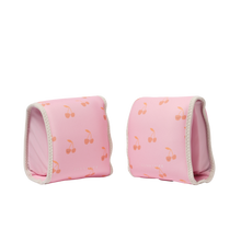 Load image into Gallery viewer, Kids Neoprene Arm Bands Cotton Candy Cherry