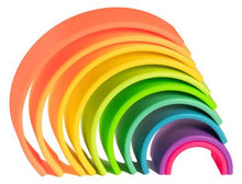 Load image into Gallery viewer, Dëna Rainbow – Neon (10 piece silicone set)