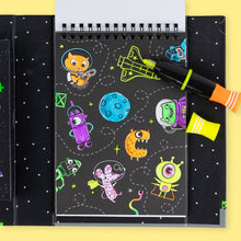 Load image into Gallery viewer, Tiger Tribe Neon Colouring Set – colouring page close-up – the outdoor kid.