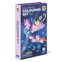Load image into Gallery viewer, Tiger Tribe Magical Creatures Colouring Set – full kit with markers and stickers – the outdoor kid.