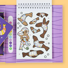 Load image into Gallery viewer, Tiger Tribe Colour by Numbers – Mermaids & Friends – mermaid and sea creature pages – the outdoor kid.