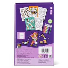 Load image into Gallery viewer, Tiger Tribe Colour by Numbers – Mermaids & Friends – full kit with markers – the outdoor kid.