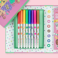 Load image into Gallery viewer, Tiger Tribe Scented Colouring – Fruity Cutie – scented markers included – the outdoor kid.