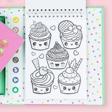 Load image into Gallery viewer, Tiger Tribe Scented Colouring – Fruity Cutie – fruity illustrations close-up – the outdoor kid.