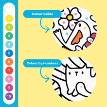 Load image into Gallery viewer, Tiger Tribe Colour by Numbers – Rainbow Garden – colour key in spine – the outdoor kid.