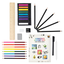 Load image into Gallery viewer, Tiger Tribe Amazing Artist Kit – Learn. Imagine. Create. – coloured pencils and pastels – the outdoor kid.