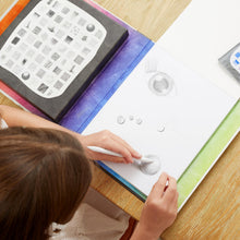 Load image into Gallery viewer, Tiger Tribe Amazing Artist Kit – Learn. Imagine. Create. – lifestyle shot of child creating art – the outdoor kid.