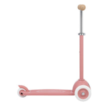 Load image into Gallery viewer, Side view of the Banwood Eco Scooter in Raspberry.