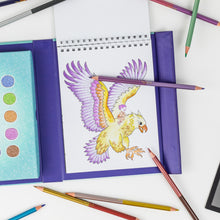 Load image into Gallery viewer, Tiger Tribe Pencil Art – Metallic Blend & Shade – portable mess-free art set for kids – the outdoor kid.