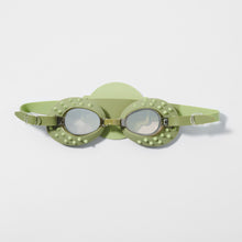 Load image into Gallery viewer, Kids Swim Goggles Cookie the Croc Khaki