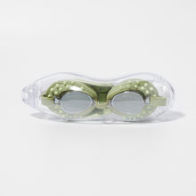 Load image into Gallery viewer, Kids Swim Goggles Cookie the Croc Khaki