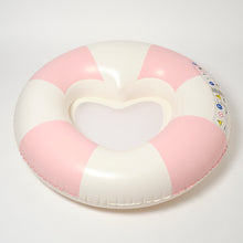 Load image into Gallery viewer, Luxe Pool Ring Stole My Heart Pink Stripe
