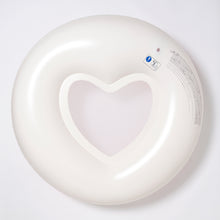 Load image into Gallery viewer, Luxe Pool Ring Stole My Heart Pink Stripe