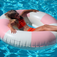 Load image into Gallery viewer, Luxe Pool Ring Stole My Heart Pink Stripe