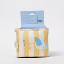 Load image into Gallery viewer, Kids Neoprene Arm Bands Sid the Seagull Mustard Stripe