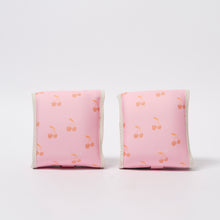 Load image into Gallery viewer, Kids Neoprene Arm Bands Cotton Candy Cherry