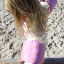 Load image into Gallery viewer, Kids Neoprene Arm Bands Cotton Candy Cherry