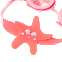Load image into Gallery viewer, Melody the Mermaid Mini Swim Goggles Neon Strawberry