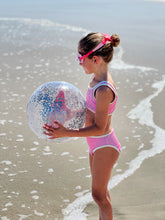 Load image into Gallery viewer, Melody the Mermaid Mini Swim Goggles Neon Strawberry