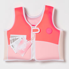 Load image into Gallery viewer, Swim Vest 2-3 Melody the Mermaid Neon Strawberry