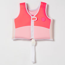 Load image into Gallery viewer, Swim Vest 2-3 Melody the Mermaid Neon Strawberry