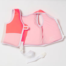Load image into Gallery viewer, Swim Vest 2-3 Melody the Mermaid Neon Strawberry