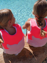 Load image into Gallery viewer, Swim Vest 2-3 Melody the Mermaid Neon Strawberry