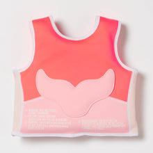 Load image into Gallery viewer, Swim Vest 1-2 Melody the Mermaid Neon Strawberry