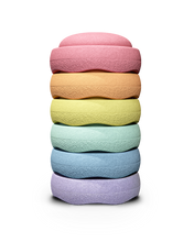 Load image into Gallery viewer, Single Stapelstein® Original Rainbow Pastel stone – lightweight, supports up to 180kg, UV and water resistant.
