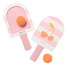 Load image into Gallery viewer, Kids Velcro Beach Bats Cotton Candy Cherry