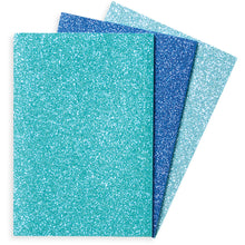 Load image into Gallery viewer, Oh My Glitter! Notebooks - Set of 3 - Aquamarine & Sapphire