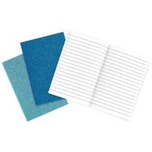 Load image into Gallery viewer, Oh My Glitter! Notebooks - Set of 3 - Aquamarine & Sapphire