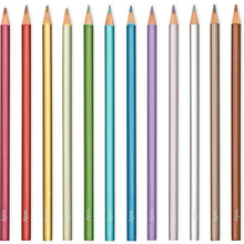 Load image into Gallery viewer, Modern Metallic Colored Pencils - Set of 12