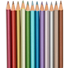 Load image into Gallery viewer, Modern Metallic Colored Pencils - Set of 12