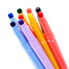 Load image into Gallery viewer, Confetti Stamp Double-ended Markers - Set of 9