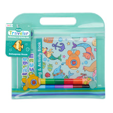 Load image into Gallery viewer, Mini Traveler Colouring & Activity Kit - Outrageous Ocean
