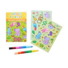 Load image into Gallery viewer, Mini Traveler Coloring and Activity Kit - Jungle Friends
