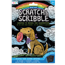 Load image into Gallery viewer, Playful Pups - Scratch and Scribble Mini Kit