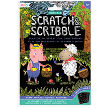 Load image into Gallery viewer, Farm Animals - Scratch and Scribble Mini Kit