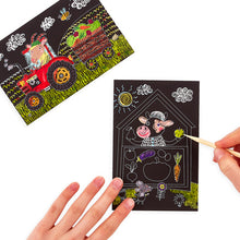 Load image into Gallery viewer, Farm Animals - Scratch and Scribble Mini Kit