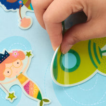 Load image into Gallery viewer, Play Again Reusable Sticker Scene | Mermaid Magic