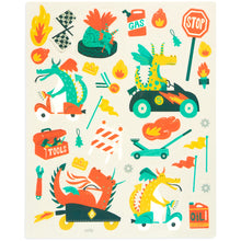 Load image into Gallery viewer, Play Again Reusable Sticker Scene | Dragon Racetrack