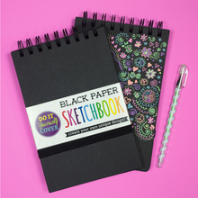 Load image into Gallery viewer, Black Paper DIY Sketchbook